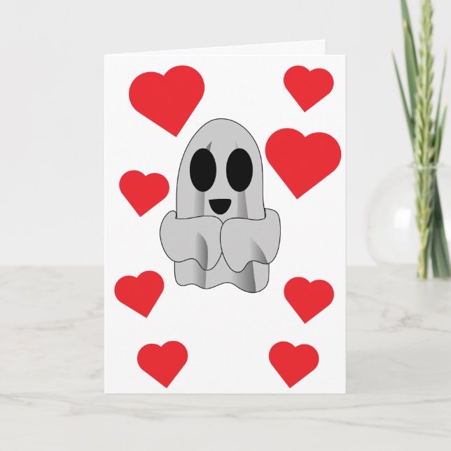 I like BOO a lot! Valentine Holiday Card (Front)