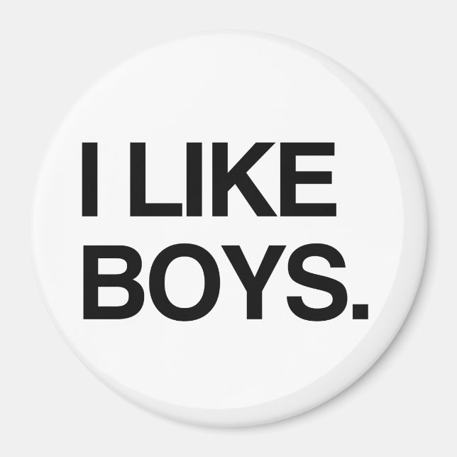 I LIKE BOYS MAGNET (Front)