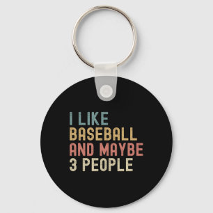 I Like Bysebyll And Maybe 3 People Funny Vintage B Key Ring