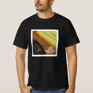 I Like Cars More Than People Funny Car Guy Vintage T-Shirt