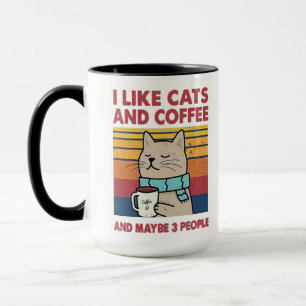I like cats and coffee mug