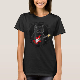 I Like Cats And Guitar And Maybe 3 People Parent's T-Shirt