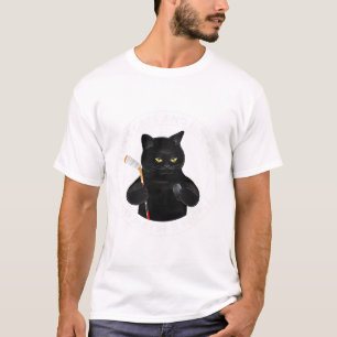 I Like Cats And Hockey And Maybe 3 People Funny Bl T-Shirt