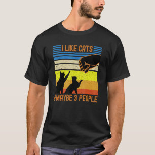 I Like Cats Fist Bump for Cat  Mum Dad Kids T-Shirt