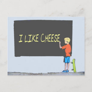 I Like Cheese Postcard