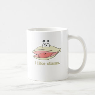I like clams coffee mug