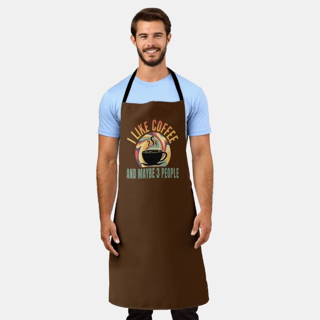 i like coffee and maybe 3 people retro style apron (Worn)