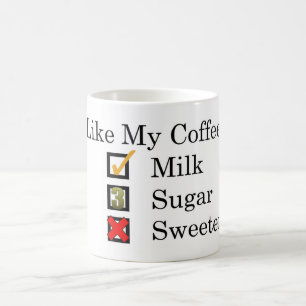 I Like... Coffee with Milk & 3 Sugars Coffee Mug