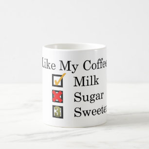 I Like... Coffee with Milk & 3 Sweeteners Coffee Mug