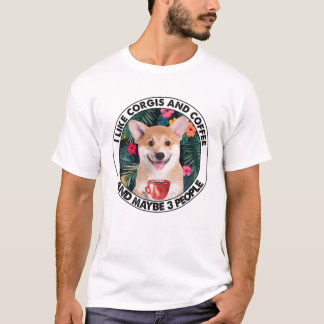 I Like Corgi Coffee T-Shirt