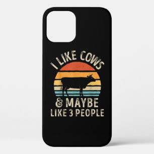 I Like Cows And Maybe Like 3 People Cow Farm iPhone 12 Pro Case