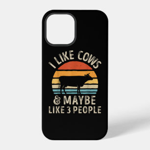 I Like Cows And Maybe Like 3 People Cow Farm iPhone 12 Pro Case