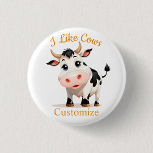 I Like Cows Art Thunder_Cove 3 Cm Round Badge