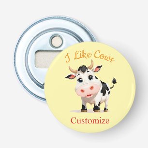 I Like Cows Art Thunder_Cove Bottle Opener