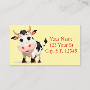 I Like Cows Art Thunder_Cove Business Card