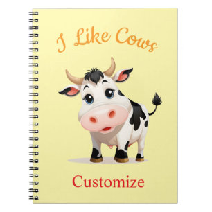 I Like Cows Art Thunder_Cove Notebook