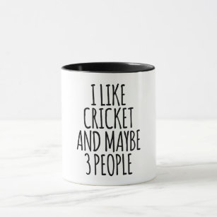 I Like Cricket And Maybe 3 People  Mug