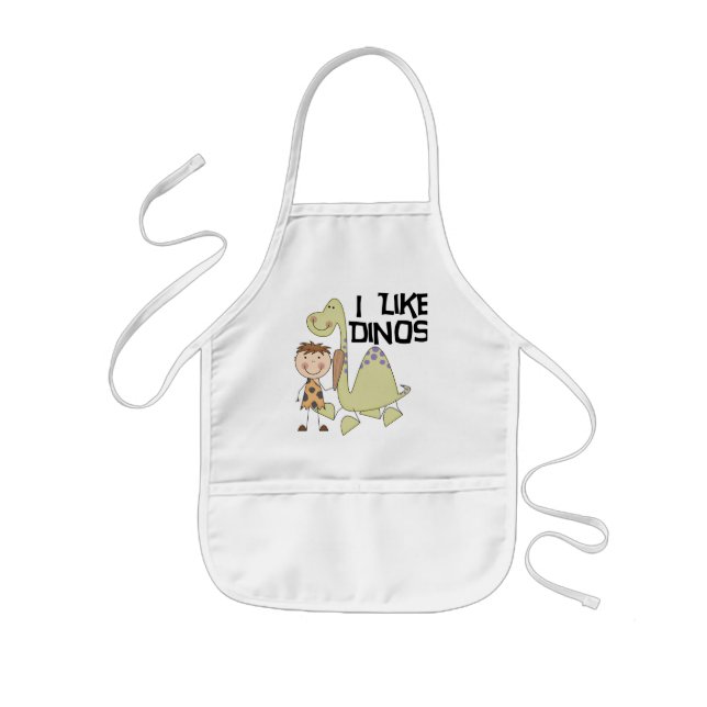 I Like Dinos - Boy Tshirts and Gifts Kids Apron (Front)