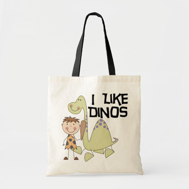 I Like Dinos - Boy Tshirts and Gifts Tote Bag (Front)