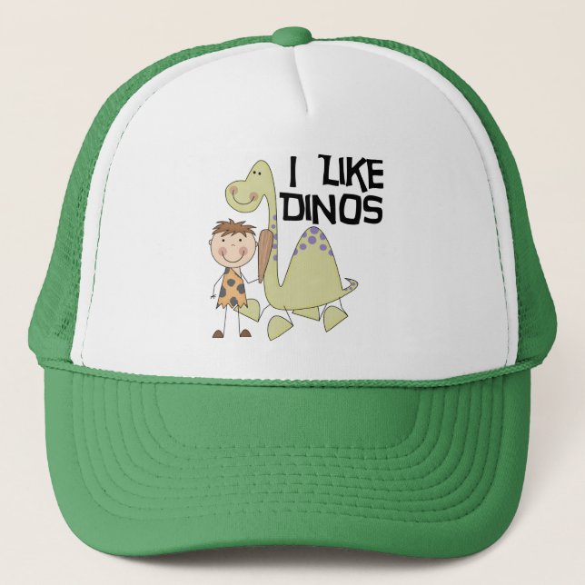 I Like Dinos - Boy Tshirts and Gifts Trucker Hat (Front)