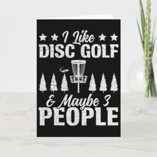I Like Disc Golf - Disc Golf Sket Design Disc Golf Card