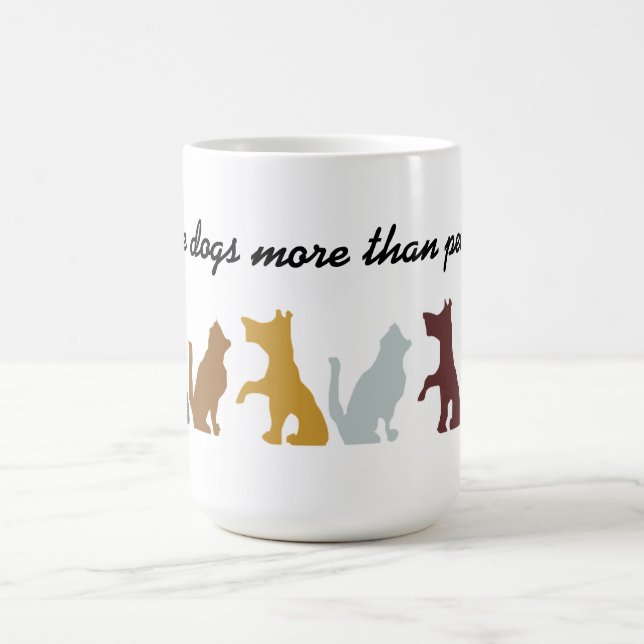 I like dogs quote coffee mug (Center)