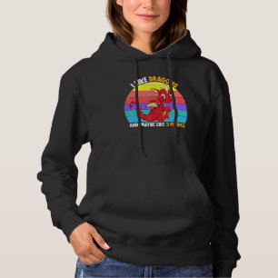 I Like Dragons And Maybe 3 People Kids Girls Boys  Hoodie