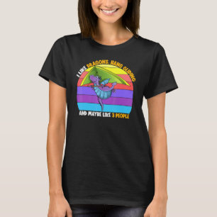 I Like Dragons Hang Gliding Maybe 3 People Glider T-Shirt