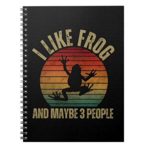 I LIKE FROG AND MAYBE 3 PEOPLE NOTEBOOK