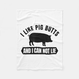 I Like G Butts And I Cannot Lie Funny Bbq Grilling Fleece Blanket