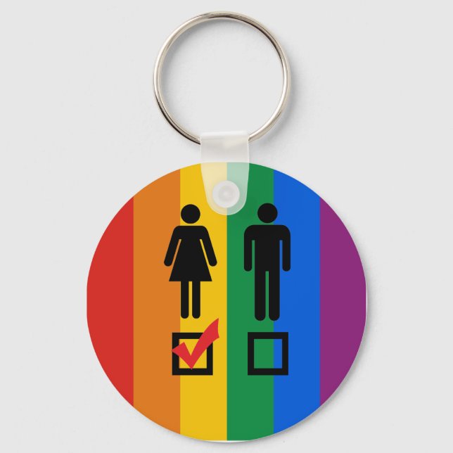 I LIKE GIRLS KEY RING (Front)