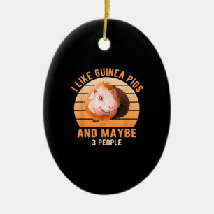 I Like Guinea Pigs Wheek Cavy Lover Guinea Pig Mum Ceramic Ornament