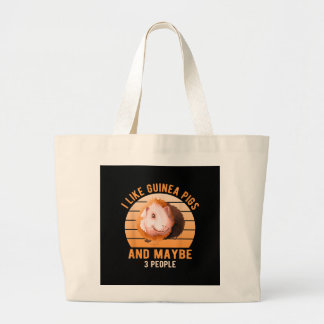 I Like Guinea Pigs Wheek Cavy Lover Guinea Pig Mum Large Tote Bag