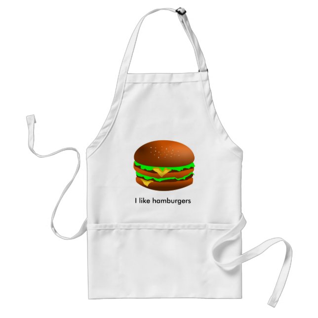 I like hamburgers standard apron (Front)