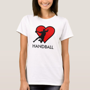 I like Handball with the heart modern design T-Shirt