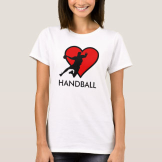 I like Handball with the heart modern design T-Shirt