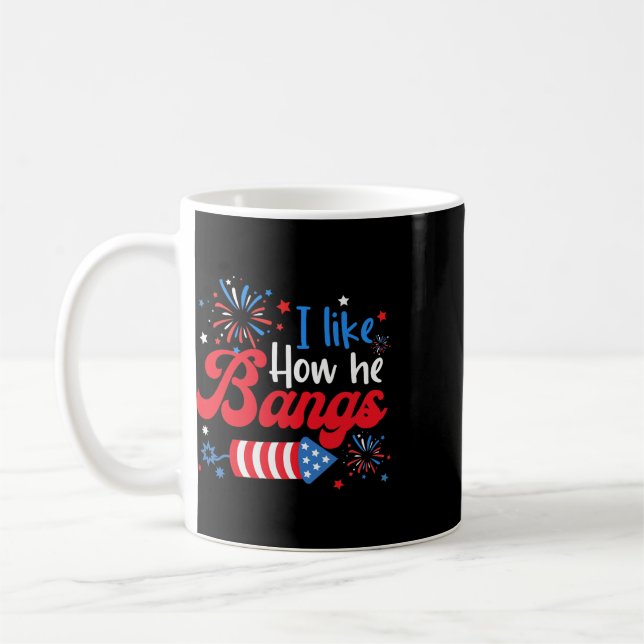 I Like Her Fireworks Explodes Funny Couple 4th Of  Coffee Mug (Left)
