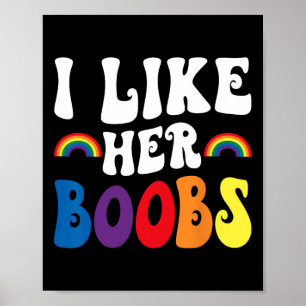 I Like Her Lesbian Couples Lgbtq Funny Valentine's Poster