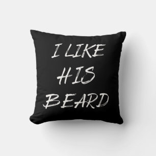 I like his beard beardedman funny cushion
