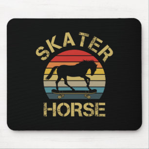 I Like Horse Skateboard Skater Horse Skating Horse Mouse Pad