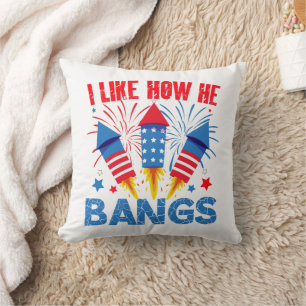 I Like How He Bangs Couple Matching Family Reunion Cushion