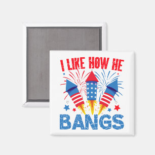 I Like How He Bangs Couple Matching Family Reunion Magnet