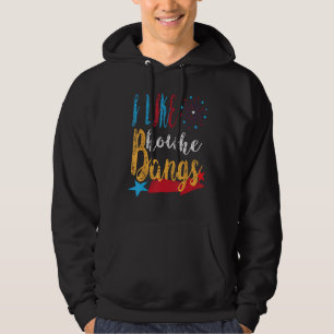 I Like How He Bangs Fireworks 4th of July Couple M Hoodie