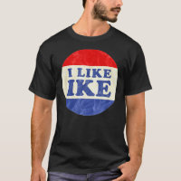 I Like Ike Political Button Vintage Distressed  