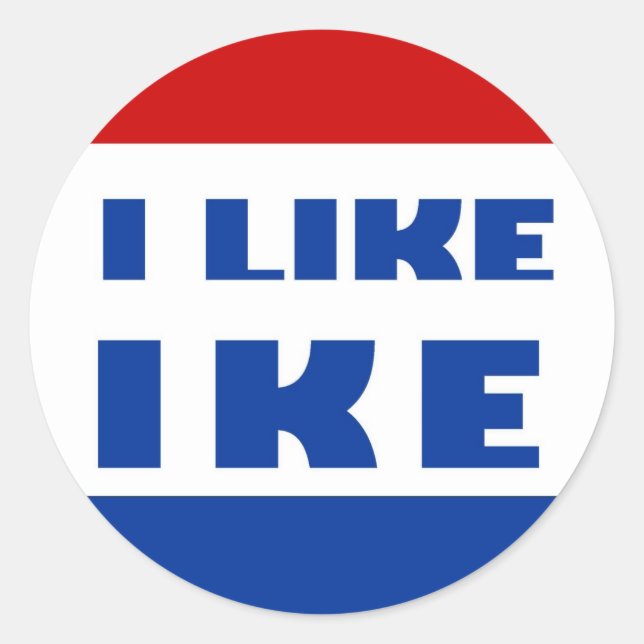 I Like Ike Sticker (Front)