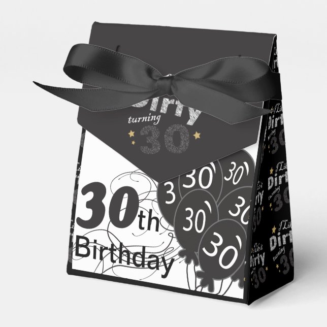 I like it Dirty Turning 30 | 30th Birthday Favour Box (Front Side)