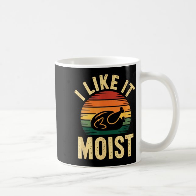 I Like It Moist Uni Kids Black Thanksgiving  Coffee Mug (Right)