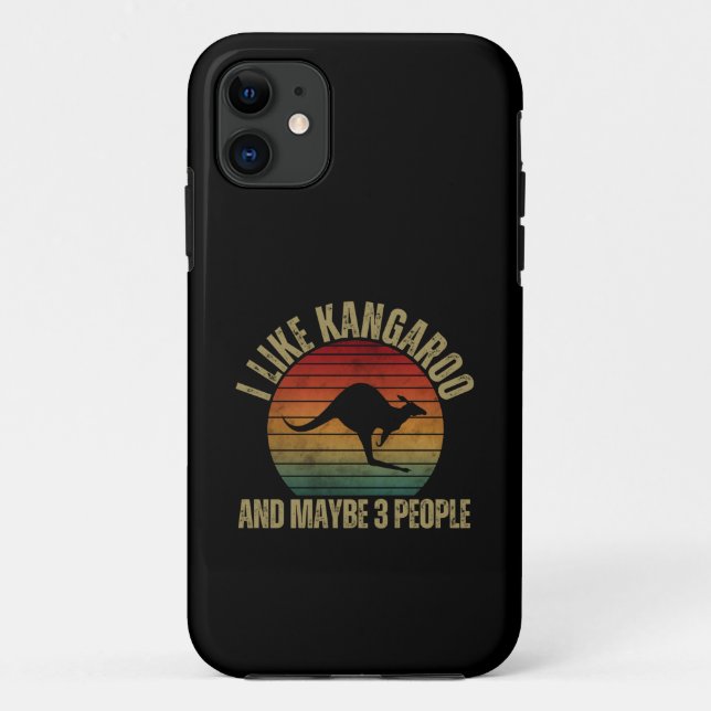 I LIKE KANGAROO AND MAYBE 3 PEOPLE Case-Mate iPhone CASE (Back)