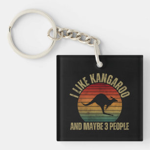 I LIKE KANGAROO AND MAYBE 3 PEOPLE KEY RING