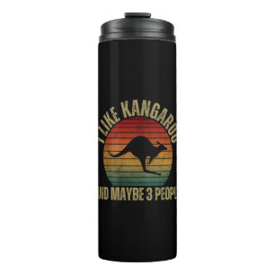 I LIKE KANGAROO AND MAYBE 3 PEOPLE THERMAL TUMBLER